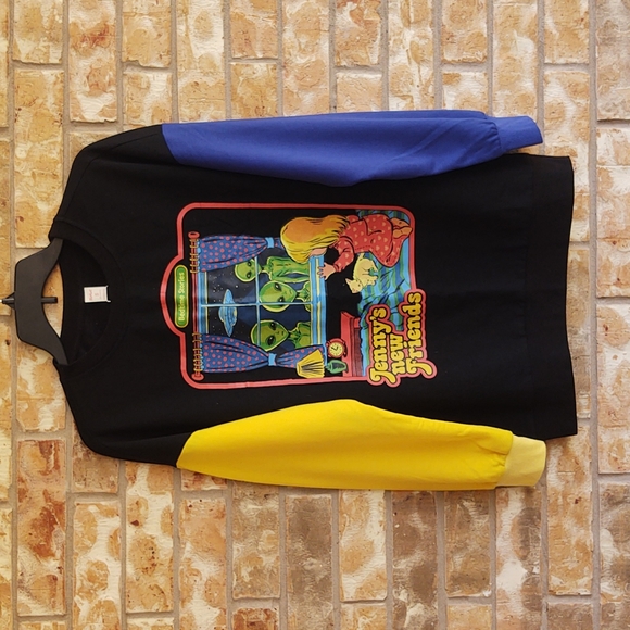 ROMWE X Stevenrhodes Colorblock Figure Letter Graphic Sweatshirt - Picture 4 of 5